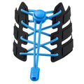No-Tie Shoe Laces for Adults & Children 19 Colors Black Round Elastic Sneakers for Casual & Climbing Outdoor Activities