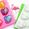 375 Factory Six Hole Dimensional Heart Shape Cake Silicon Mold Silicone Candle Molds Soap Making Molds love Mold