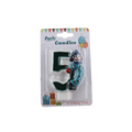 Huaming Popular Christmas Snowman Shape Individually Wrapped Birthday Digital Candle Children Party Cake Number Birthday Candles