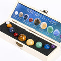 Nine Planets Healing Energy Crystal Spheres Balls Graduation Birthday Gift Decoration Amethyst Natural Stone Solar System Art