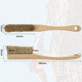 Sports & Entertainment Rock Climbing Brush with Natural Wooden Handle and Belay Glasses Boars Hair Accessory