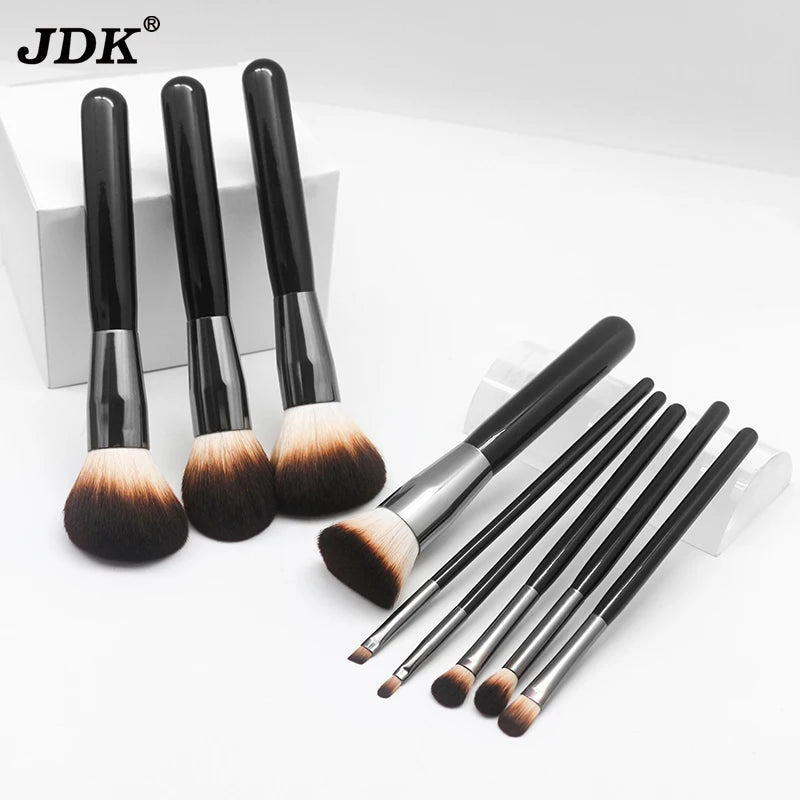 JDK High End 11pcs Makeup Brush Set Synthetic Hair Wood Handle Cosmetic Brush Tools