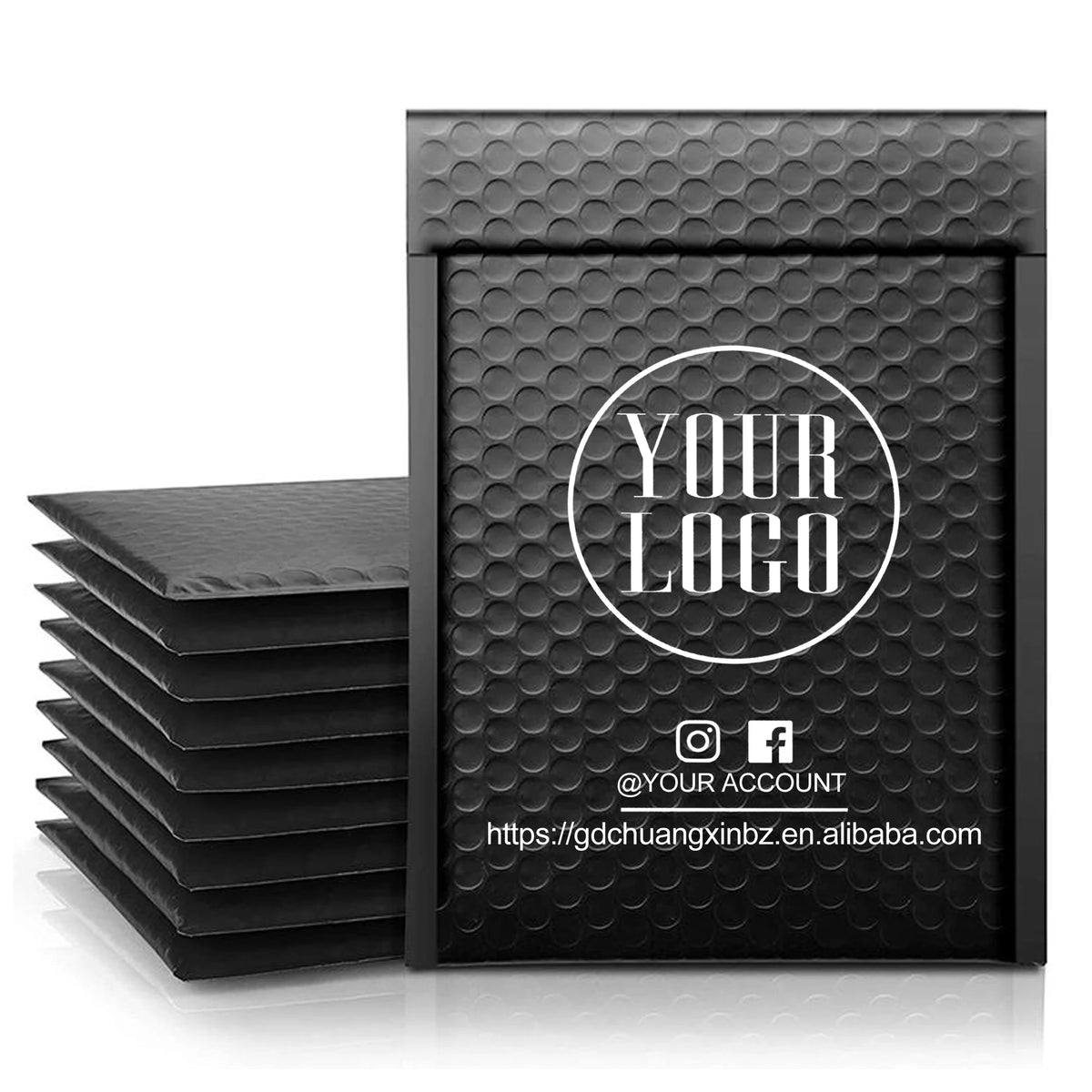 GDCX Custom BUBBLE SHIPPING BAG Padded Envelopes Cushion Wrap Mailer Bubble Pouch Custom Logo Bubble Mailer Bag
