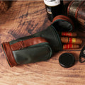 Erliao Retro Leather Cigar Storage Bag Fashion Design Cigar Tote Bag High Grade Luxury Cigar  Leather Bag