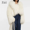 Fashion Ladies Fake Fur Coat Winter Women Custom Faux Fur Jacket Warm Faux Fur Coat for Women
