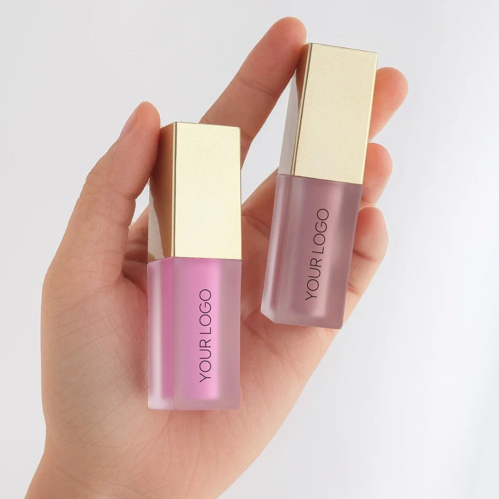 Custom Logo Moisture Lipgloss Nude Vegan Glossy Clear Matte Liquid Lipstick Private Label Big Wand Lip Gloss
