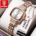 Poedagar Women's Electronic Watch Top Brand Luxury Stainless Steel Lady Wholesale Waterproof Quartz Wristwatches for Women