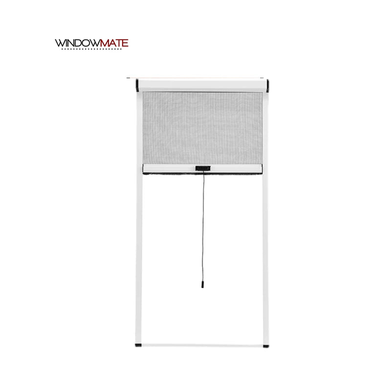 Retractable Aluminum Alloy Frame Sliding Mosquito Insect Screens Rolling Invisible Modern Fiberglass Mesh windows