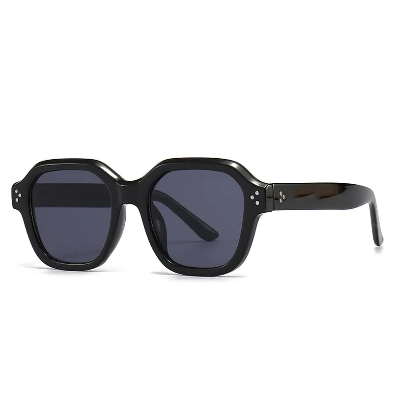 New Style Leopard Black Classic Sunglasses Irregular Polygon Fashion Eyewear Colorful Retro Unisex Sun Glasses Women Men