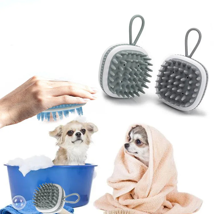 Pet Bath Brush for Cats and Dogs Silicone Massage Shower Brush Grooming Tool Pet Cleaning Supplies Dog Bathing Brushes