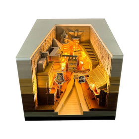 Unique Party Souvenir Movies Building Diagonalley Custom Tear-Off Calendar Sheets Memo Pad With Lights