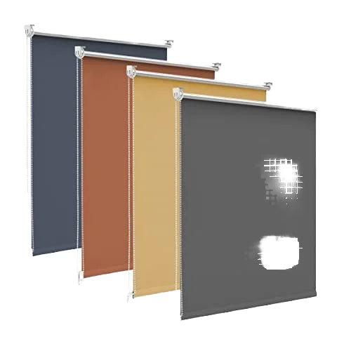 High Quality Modern Fabric Plain Roller Blade Shade for Window Double Layer Day and Night Smart Electric Motorized Roller Blinds