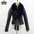 Women Down Jacket New Fashion Winter Clothes Custom Puffer Jacket Real Fox Fur Collar Warm Bubble Coat