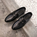Summer Soft Bottom Low Top Buckle Loafers Casual Men's Shoes British Men's Leather Shoes Dropshipping