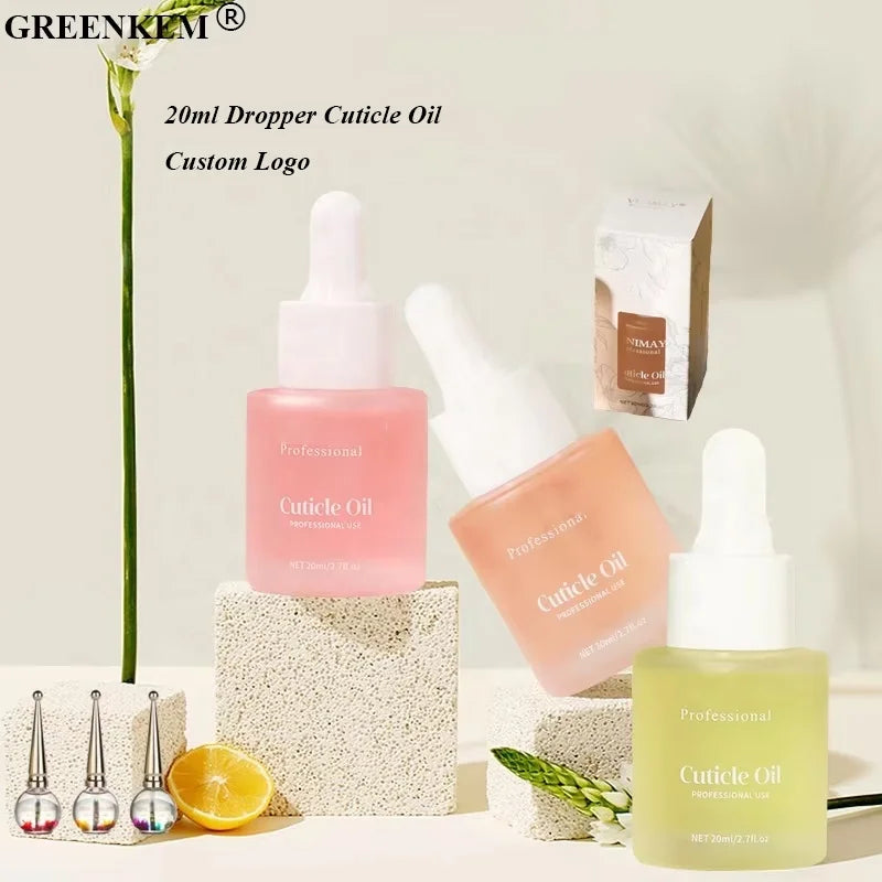 3 Smell Unique Dropper Design Nail Care Dead Skin Remover Oil Cuticle Softener 20ml  Private Label Nail Cuticle Oil