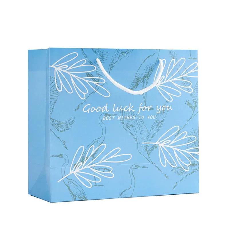 Custom Small Luxury Packaging Paper Bags Foldable Reusable with Logo and Handles for Clothing and Shoes