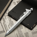 Custom Logo 1.0mm Smooth-Writing Ballpoint Pen with Plastic Ruler Multi-Function Tool Blue/Black Ink TY Brand Promotional Pen