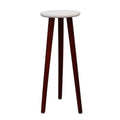 Modern  Home Decor Small Round Table  Indoor Assembly Wooden Flower Pot Shelf