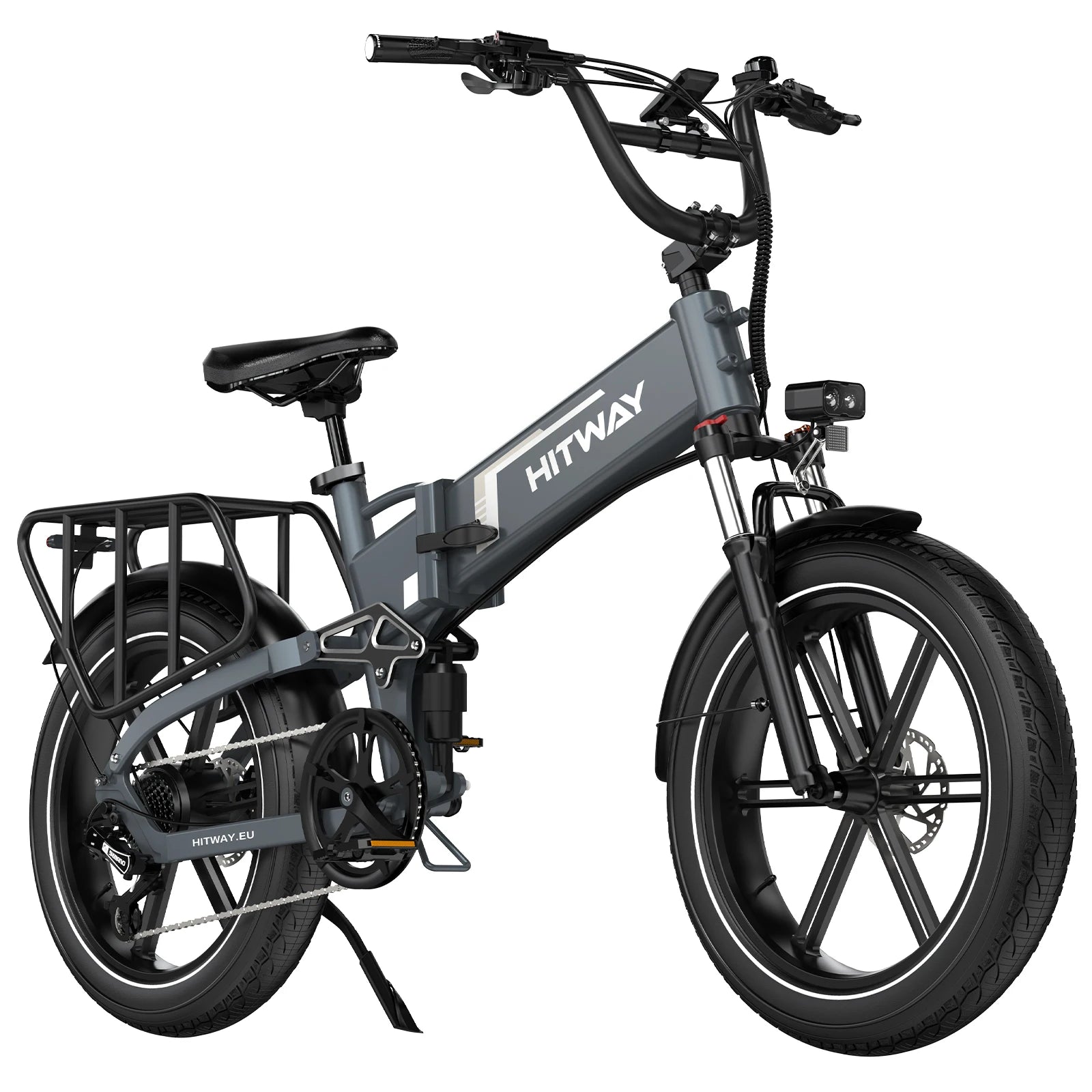 HITWAY BK10SP1 SAMS 48V 15Ah Battery 20*4" Folding Fat Tire E-Bike Aluminum Alloy APP Control Hydraulic Disc CE Certified