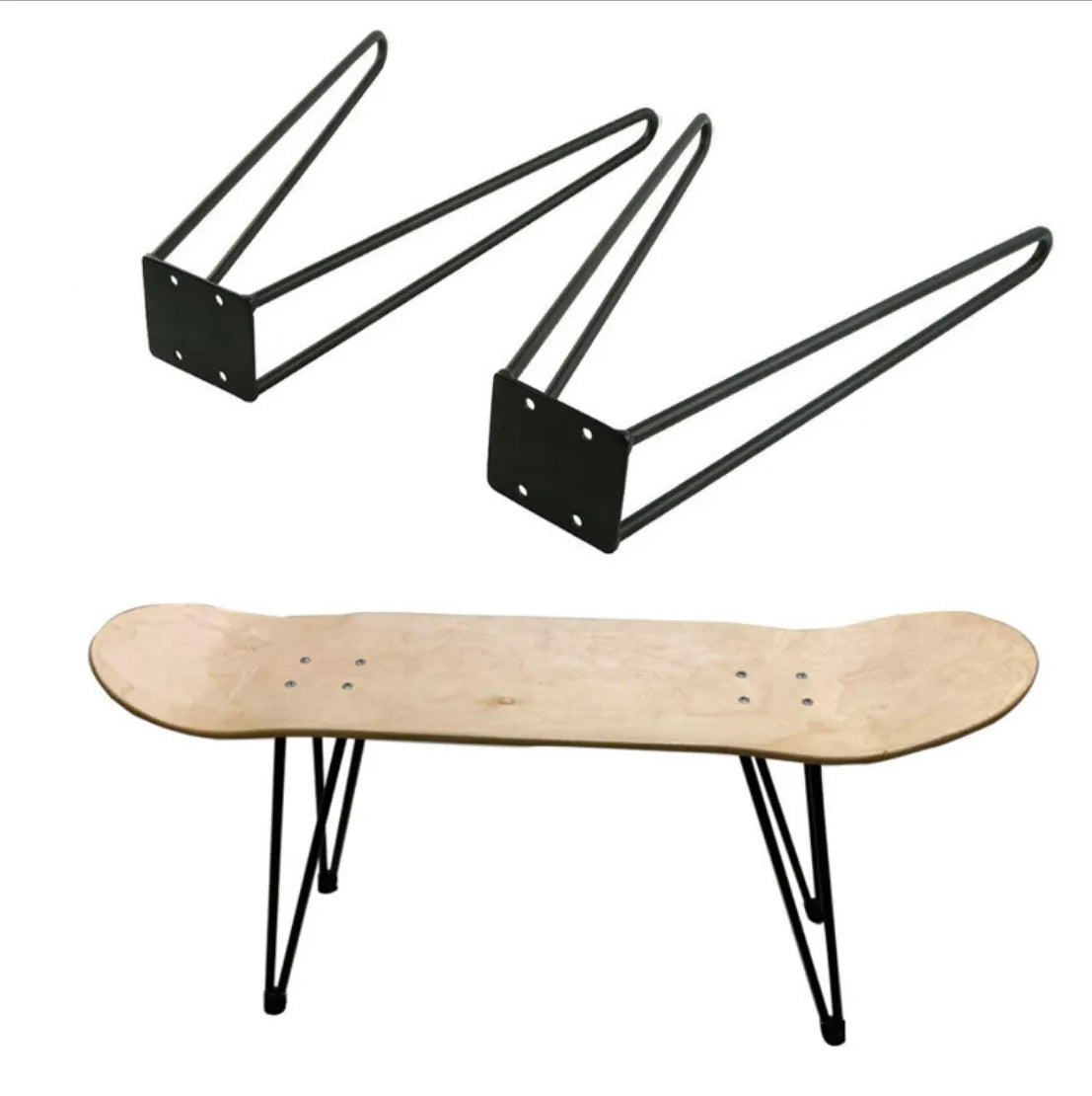 Custom Iron Furniture Accessories Chair Legs Skateboard Table Legs Stamping Metal Bracket