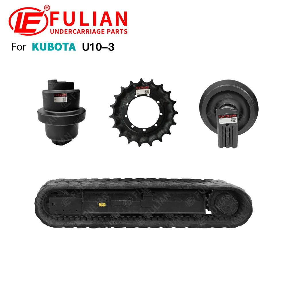 Mini Excavator Undercarriage Parts Idler Track Bottom Roller Drive Sprocket For Kubota U10-3