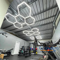 Creative Diy Modern Ceiling Lights Gymnasium Hexagonal Led Light Garage Lamp Office