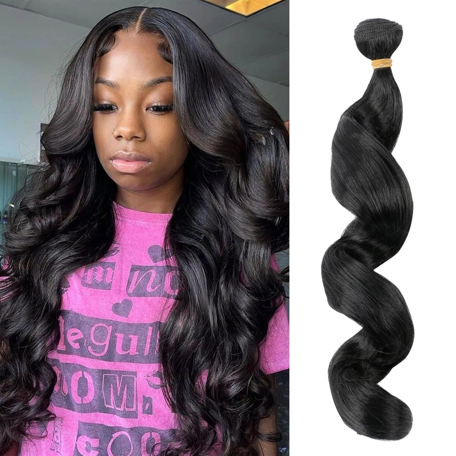 Wholesale Extension Synthetic Hair Weave Bundles 14Inch Curly Hair Extensions Body Wave Bundle Hair 6Piece Set