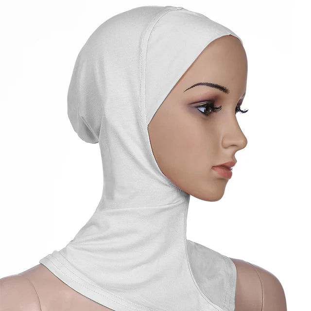 Elastic Bottoming Cap Turban Hat Multi-colored Solid Color Bottoming Cap Cotton Comfortable Modal Bonnet Hat Elastic Hijab