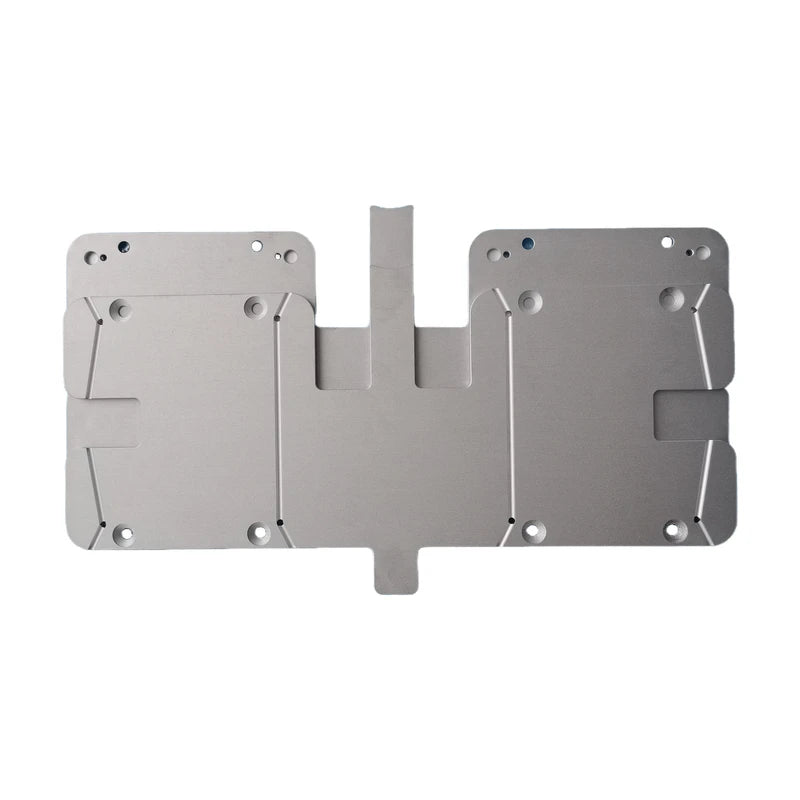 OEM High Quality Rapid Prototyping CNC Machining Aluminum Alloy 6063-T6 Chrome Surface Drilling Milling Heat Sink Plate