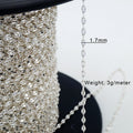 Wholesale Pure 925 Sterling Silver Roll Chains Necklaces  Lip Link Chain for Jewelry Making