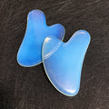 Huiying crystals hot selling Heart Semi-precious Opalite stone Facial Gua sha Tool Board