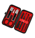 7-Piece Stainless Steel Black Nail Clippers Set Manicure Tools for Business Use for Cross-Border Amazon Sales