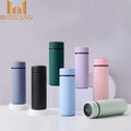 Custom logo 350ml 500ml Smart LED Temperature Display Thermos Flask Matte  Rubber Paint Stainless Steel Water Bottle