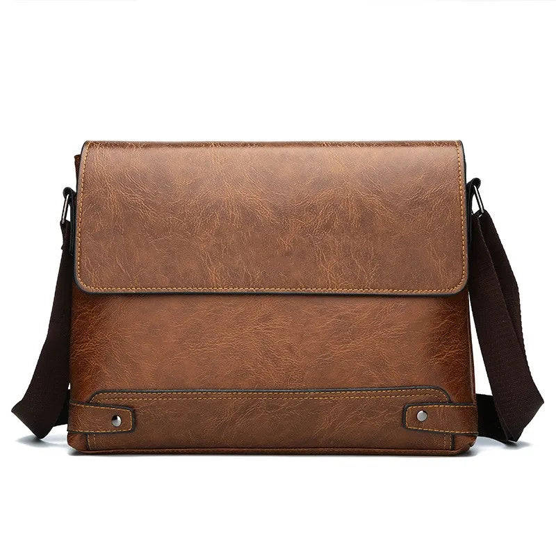 Men's Handbag Business Briefcase Horizontal Men's Shoulder Crossbody Bag Computer Bag
