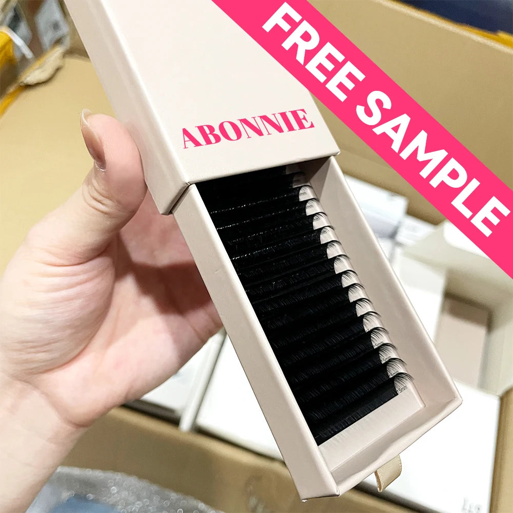 Abonnie Lash Trays Wholesale Matt Black Cashmere Fan Like Butter Lashes j B Trays Mattress for Lash Extensions with Custom logo