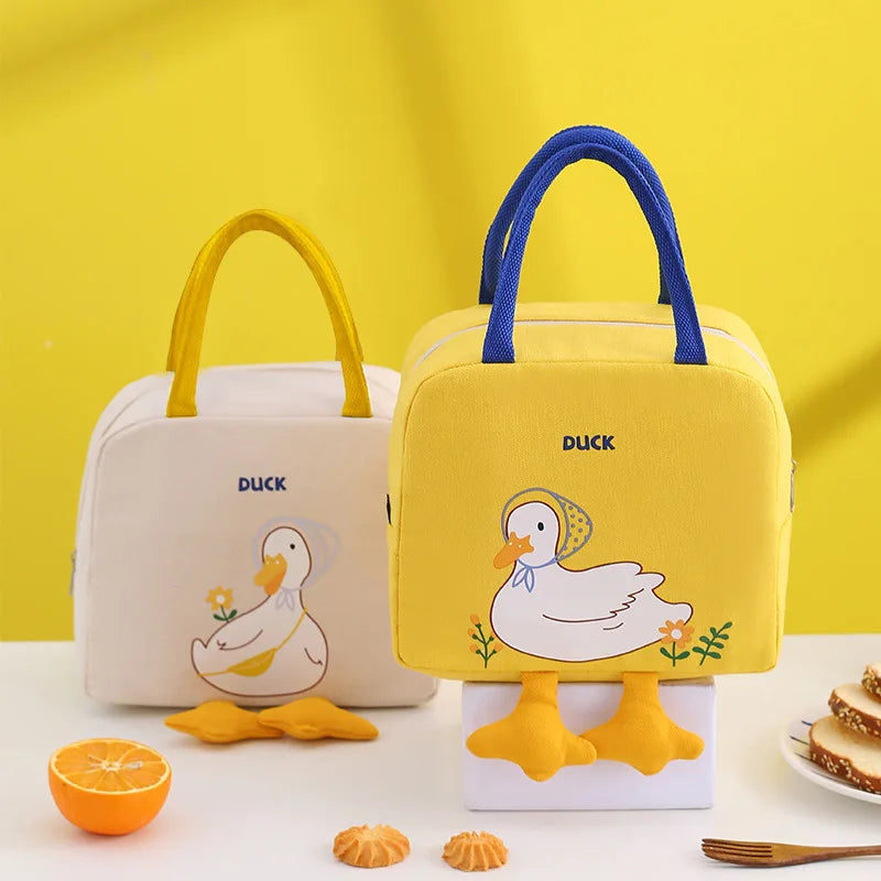 Custom Logo Multi Colors Lunch Bag Reusable Portable Zip Canvas Insulated Cooler Bag