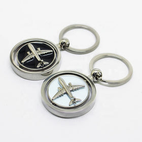 Wholesale Custom 3D Multi Styles Creative Plane Zinc Alloy Aircraft Key Chain Design Metal Airplane Keychain