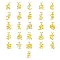 New Gold Initial Necklace Alphabet Charm Pendant Personalized Jewelry 18k Stainless Steel Capital Letter Pendant