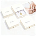Custom Logo Drawer Sliding Ring Earring Necklace Jewelry Box Eco-friendly Paper Cardboard Gift Packaging Jewellery Slide Boxes