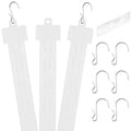 Plastic Clips Hanging Strips for Supermarket Clear Shelf Merchandising Display Strips Clips