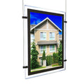 Ceiling Hanging Ultra Slim Rectangle A4 Acrylic Light Box 27x40 LED Menu Panel Magic Mirror Photo Frame for Wall