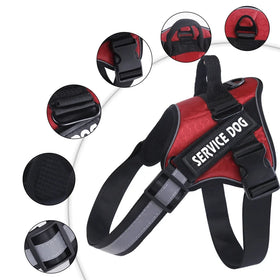 Adjustable Reflective Safety Pet Vest Arnes Para Perro Harness Puppy Service Dog Vest with Outdoor Control Handle and Leash