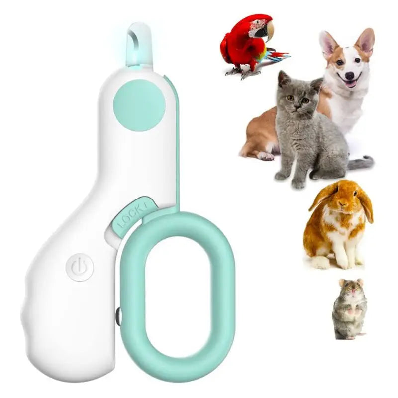 New Design Professional Pet Grooming Tool Claw Care Dog Cat Pet Nail Clippers with LED