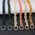 Nolvo World 6 Colors 18mm Width 5.0 Wire Ladies Fashion Bag Chain Stylish Sturdy Resin Chain Bag Chain for Handbags