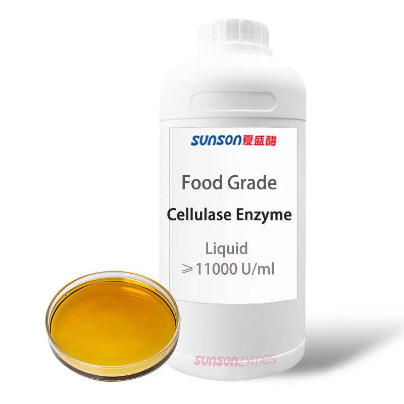Broad Spectrum Liquid Cellulase Enzyme (from Trichoderma Reesei) Hhydrolyzes Cellulose in Food Brewing Feed Textile