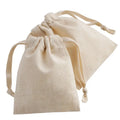 Portable Eco-Friendly Muslin Cotton Jewelry Storage Drawstring Pouch Small Organic Blank Gift Wrapping Bag