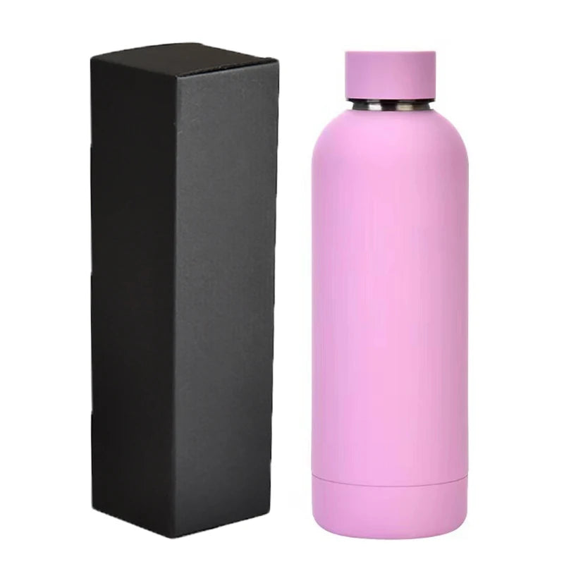 500ml Double wall stainless steel water bottle insulated vacuum flask full printing with gift box hot selling products 2025
