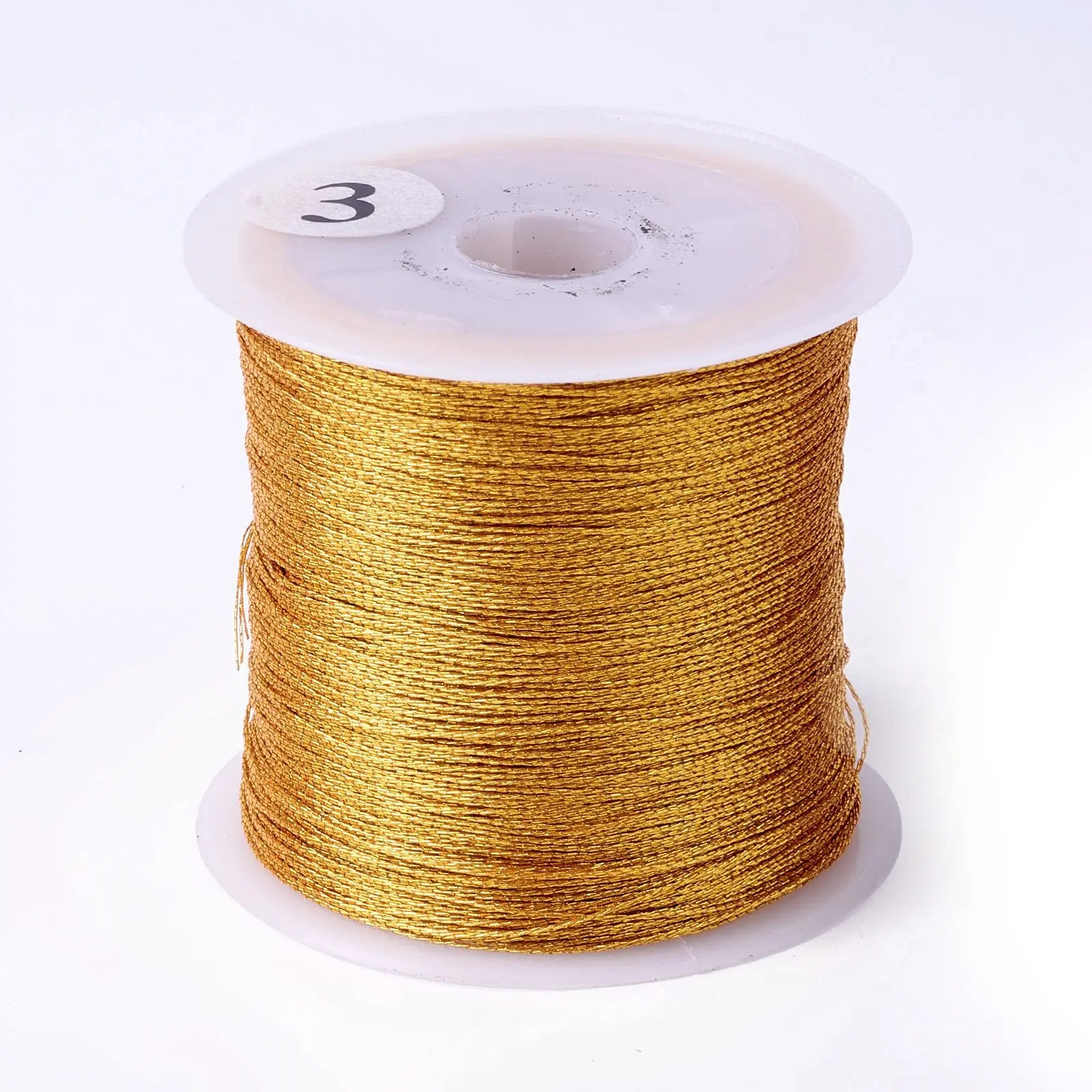 Cross-Border New 3/6/9 Strands DIY Tassel Winding Embroidery Thread Woven Bracelet Silver/Gold Nylon Cords