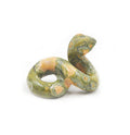 DIY Divine Angel Rock Rose Quartz Crystal Snake Figurines