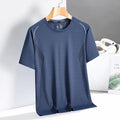 Liu Ming Summer 2024 New Fashion Men s Clothing Outdoor Basic Short Sleeve O Neck Plus Size Thin Sports T Shirt
